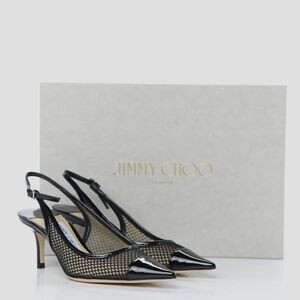 Jimmy Choo Anika Sport Mesh Slingback Heels 65mm